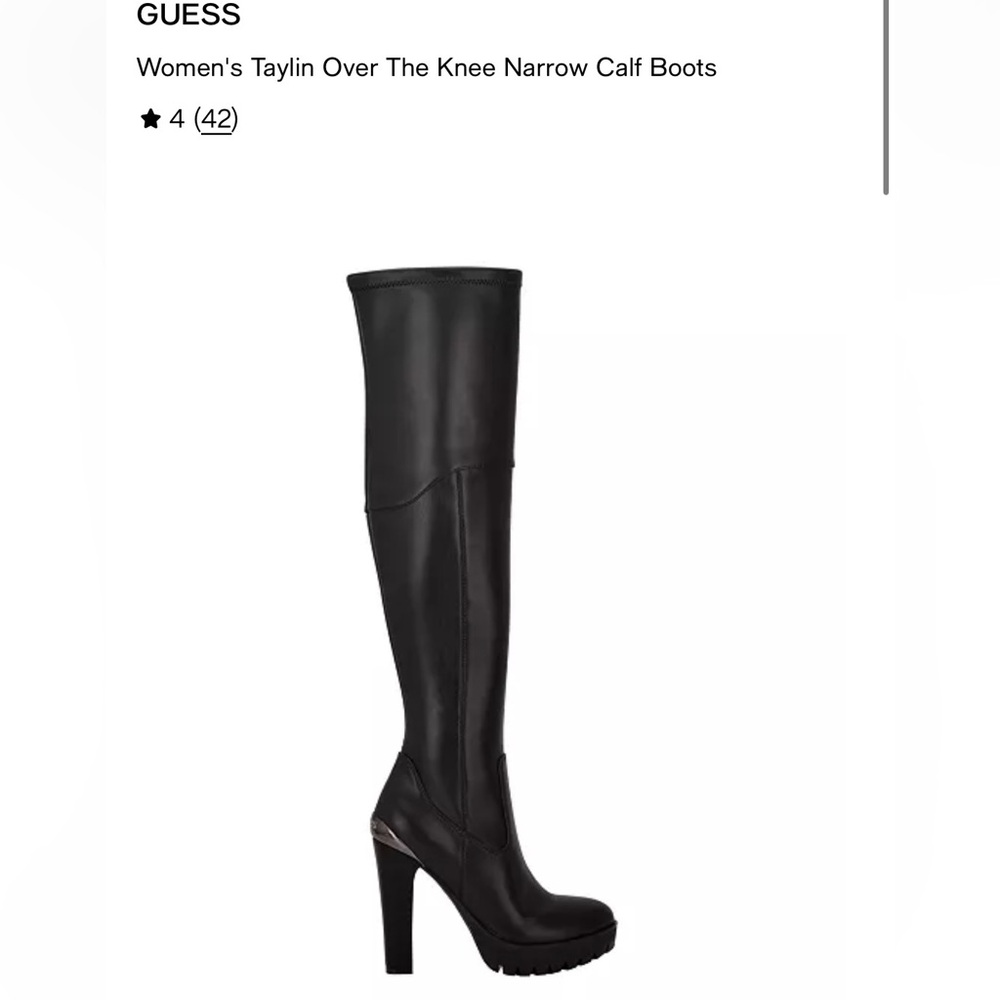 GUESS Women's Taylin Over The Knee Narrow Calf Boots - 8.5